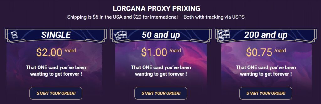 Lorcana Proxies